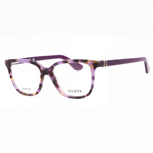 Guess GU2937-N Violet Rectangle Eyeglasses for Women, Plastic frame