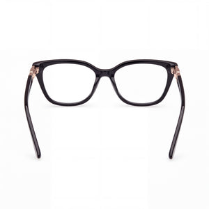 Guess GU2941 Rectangle Eyeglasses Women — side view, Black Plastic temples