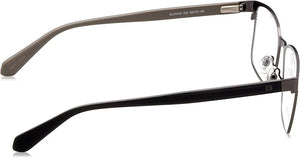 Guess GU50045 Rectangle Eyeglasses Men — side view, Gray Metal temples