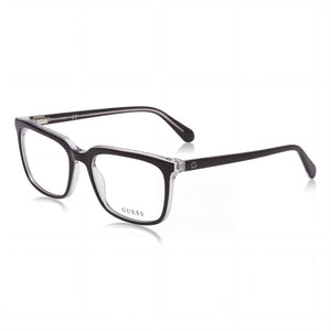 Guess Gu50063 Black Rectangle Eyeglasses for Men, Plastic frame