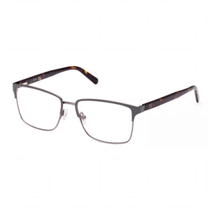 Guess Gu50070 Grey Rectangle Eyeglasses for Men, Metal frame