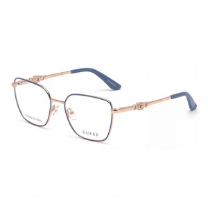 Guess GU50081 Blue Square Eyeglasses for Women, Plastic frame
