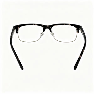 Guess GU50081 Square Eyeglasses Women — side view, Havana Plastic temples