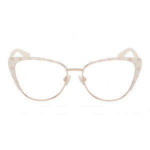 Guess GU50115 GU50121 Cat Eye Eyeglasses for Women — front view, Metal