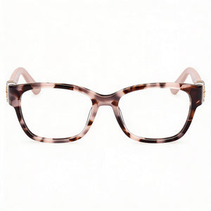 Guess Gu50120 Rectangle Eyeglasses for Women — front view, Plastic