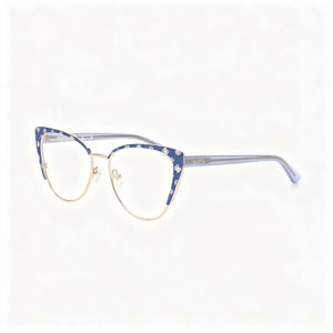 Guess Gu50121 Cat Eye Eyeglasses for Women — front view, Metal
