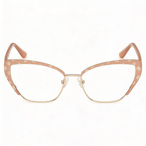 Guess GU50122 Cat Eye Eyeglasses for Women - front view, Metal
