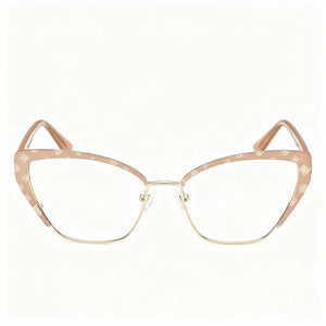 Guess GU50122 Rectangle Eyeglasses for Women — front view, Metal