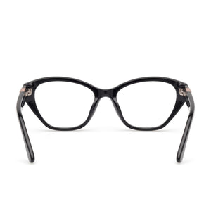 Guess Gu50162 Cat Eye Eyeglasses Women — side view, Black Blue temples