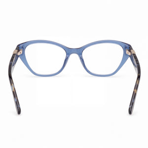 Guess Gu50162 Cat Eye Eyeglasses for Women — interior view, Polycarbonate demo lenses