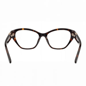 Guess Gu50162 Cat Eye Eyeglasses Women — side view, Dark Havana Blue temples