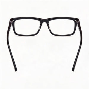 Guess Gu50190 Rectangle Eyeglasses Unisex — side view, Black Plastic temples