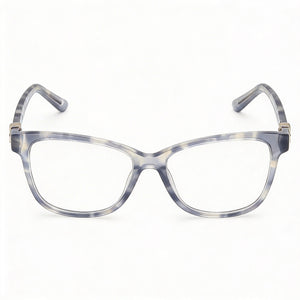 Guess Gu50227 Rectangle Eyeglasses for Women — front view, Plastic