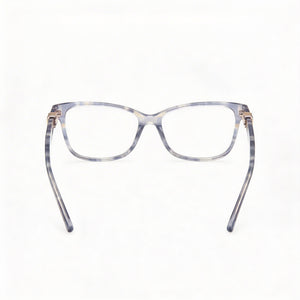 Guess Gu50227 Rectangle Eyeglasses Women — side view, Gray Plastic temples