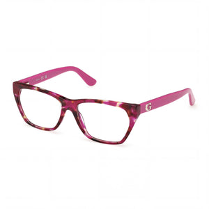 Guess Gu50234 Havana Rectangle Eyeglasses for Women, Plastic frame