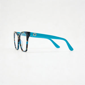 Guess Gu50235 Butterfly Eyeglasses for Women — front view, Plastic