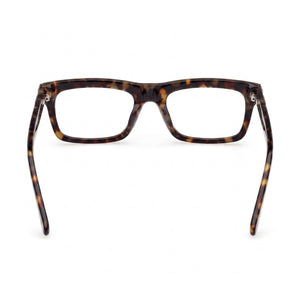 Guess Gu50242 Rectangle Eyeglasses Unisex — side view, Blue Havana Plastic temples