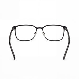 Guess GU50243 Rectangle Eyeglasses Unisex — side view, Black Metal temples