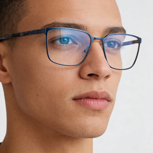 Guess Gu50243 Blue Eyeglasses Men — lifestyle wear, weekend reading and quiet evenings