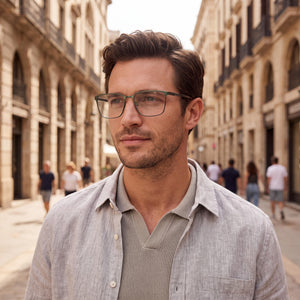 Guess Gu50243 Green Eyeglasses Men — lifestyle wear, prescription-ready daily wear