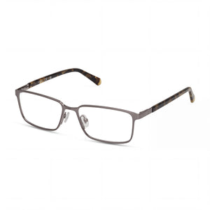 Guess Gu50244 Silver Rectangle Eyeglasses Unisex, Metal frame