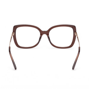 Guess Gu50245 Butterfly Eyeglasses for Women — interior view, Polycarbonate demo lenses