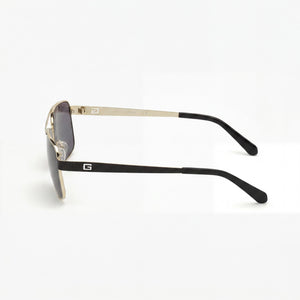 Guess GU6939 Aviator Sunglasses Men — side view, Non-Polarized Gradient Brown Grey Mirrored lens