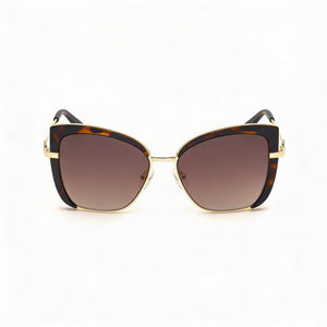 Guess GU7633 52F Cat Eye Sunglasses for Women — front view, Metal frame