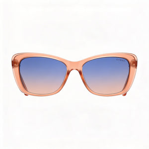 Guess GU7774 Butterfly Sunglasses Women — side view, Non-Polarized Gradient Blue lens