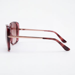Guess GU77806074T Rectangle Sunglasses Women — side view, Non-Polarized Pink lens