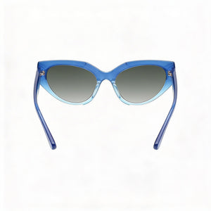 Guess GU7787-A Cat Eye Sunglasses Women — side view, Non-Polarized Gradient Blue lens