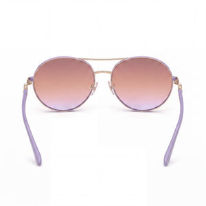Guess Gu7791-s Aviator Sunglasses Women — side view, Non-Polarized Violet lens