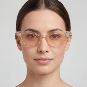 Guess GU8229 Beige Sunglasses Women — lifestyle wear, city streets and open-air cafes