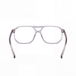 Guess GU8252 Rectangle Eyeglasses Women — side view, Grey Plastic temples