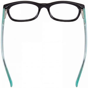 Guess GU9164 Square Eyeglasses Unisex — side view, Black Plastic temples
