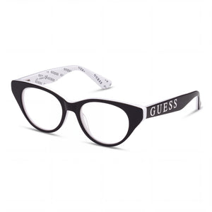 Guess Gu9192 Black Cat Eye Eyeglasses for Women, Plastic frame