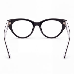 Guess Gu9192 Cat Eye Eyeglasses Women — side view, Black Plastic temples