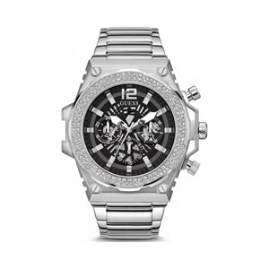 Guess GW0632G1 Black Dial Stainless Steel Men's Watch, 48mm