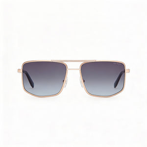 Guess Metal Navigator Rectangle Sunglasses for Women — front view, Metal frame