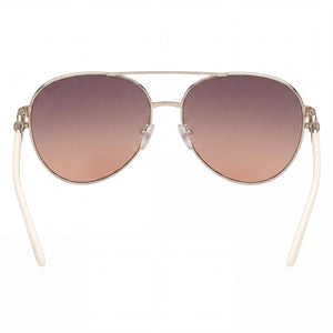 Guess Modern Aviator Sunglasses Men — side view, Non-Polarized Smoke Gradient lens