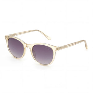 Guess Modern Yellow Oval Sunglasses for Women, Grey lens