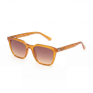 Guess Orange Rectangle Sunglasses Unisex, Clear lens