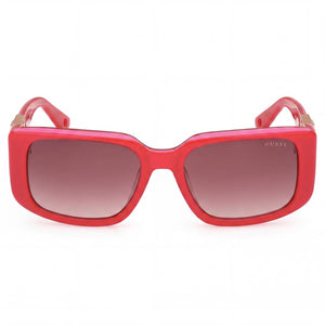 Guess Rectangle Sunglasses for Women — front view, Acetate frame