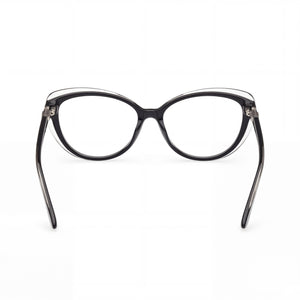 Guess Cat Eye Eyeglasses for Women — interior view, Plastic demo lenses