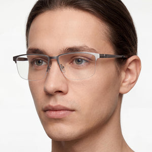 Harley-Davidson Classic Matte Antiqued Light Nickeltin Eyeglasses Unisex — lifestyle wear, library reading and research hours