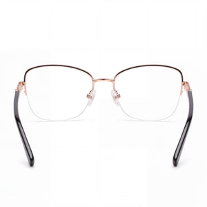 Harley-Davidson HD 0576 Rectangle Eyeglasses for Men — front view, Stainless Steel