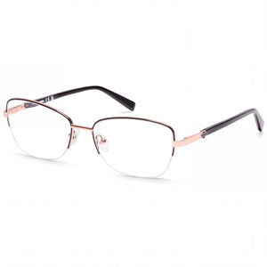 Harley-Davidson HD 0576 Black Rectangle Eyeglasses for Men, Stainless Steel frame