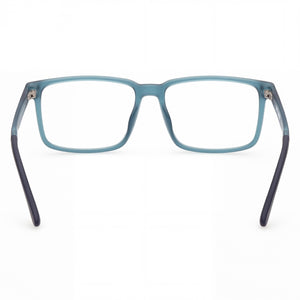 Harley-Davidson HD 50021 091 Rectangle Eyeglasses Men — side view, Blue Injected temples