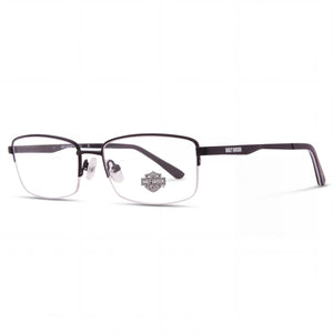 Harley-Davidson Hd0149t Matte Black Rectangle Eyeglasses for Men, Metal frame