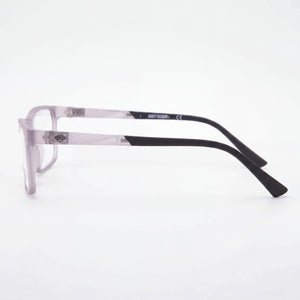 Harley-Davidson HD0151T Rectangle Eyeglasses Unisex — side view, Gray Injected temples